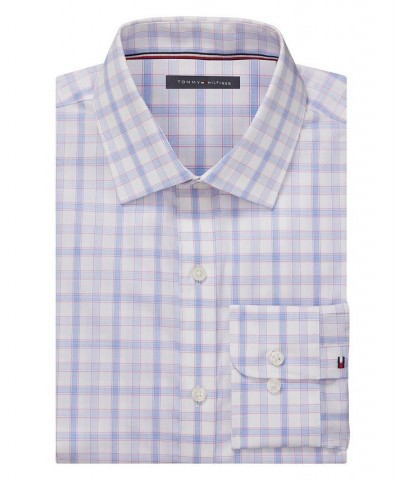 Men's TH Flex Slim Fit Wrinkle Free Stretch Twill Dress Shirt Multi $22.05 Dress Shirts