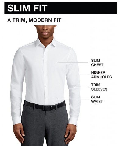 Men's TH Flex Slim Fit Wrinkle Free Stretch Twill Dress Shirt Multi $22.05 Dress Shirts