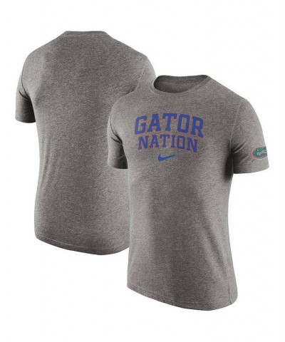 Men's Heathered Gray Florida Gators 2-Hit Tri-Blend Performance T-shirt $23.84 T-Shirts