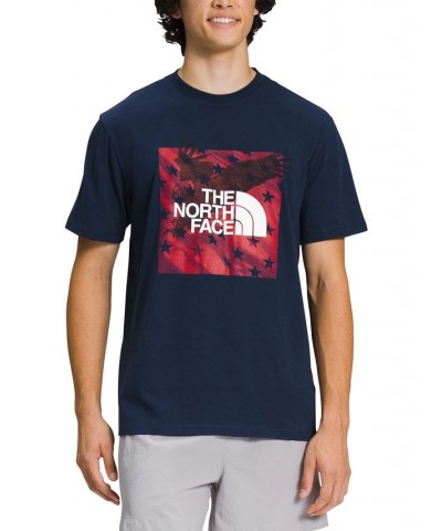 Men's Americana Graphic T-Shirt Blue $19.60 T-Shirts