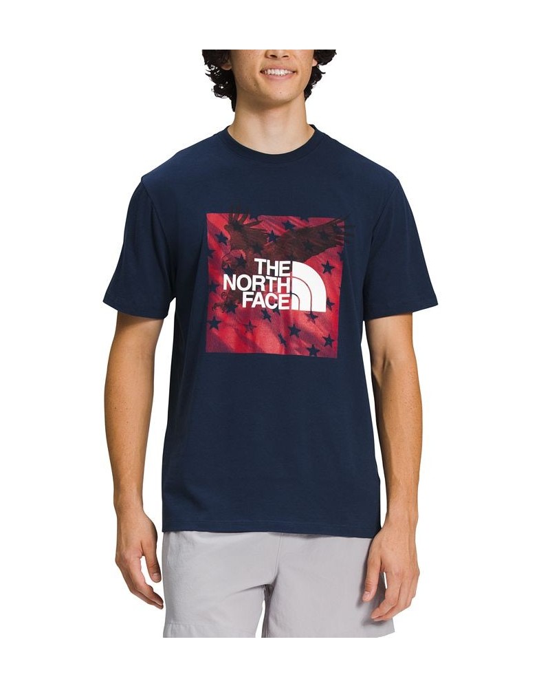 Men's Americana Graphic T-Shirt Blue $19.60 T-Shirts