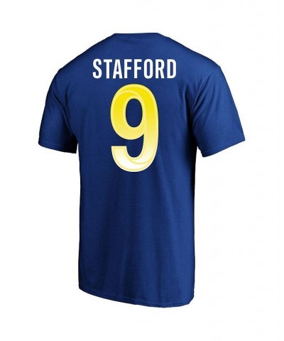 Men's Branded Matthew Stafford Royal Los Angeles Rams Super Bowl LVI Big and Tall Name & Number T-shirt $28.79 T-Shirts