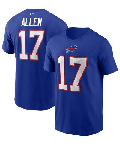 Men's Josh Allen Royal Buffalo Bills Name and Number T-shirt $23.59 T-Shirts