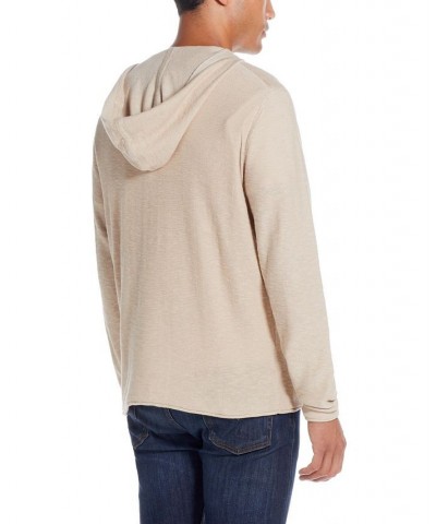 Men's Slub Hoodie Sweater Tan/Beige $17.01 Sweatshirt