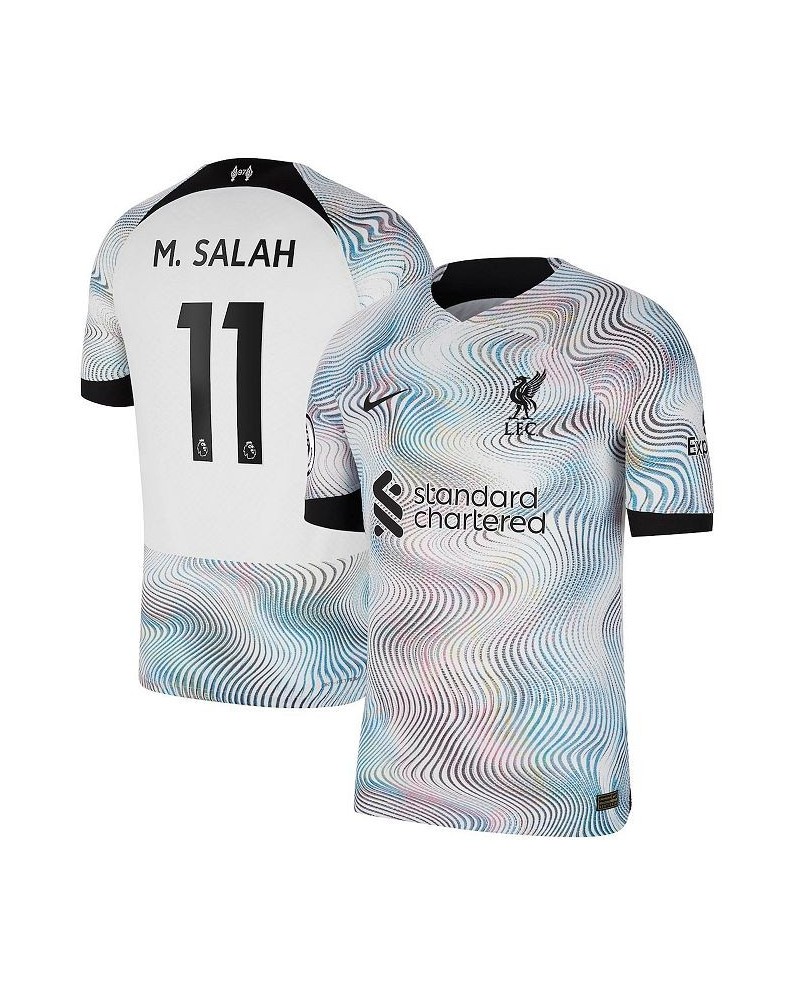 Men's Mohamed Salah White Liverpool 2022/23 Away Vapor Match Authentic Player Jersey $75.25 Jersey