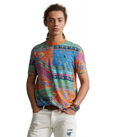 Men's Classic-Fit Patchwork-Print T-Shirt Multi $37.50 T-Shirts