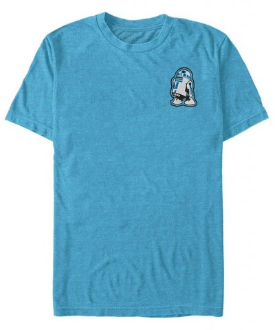 Star Wars Men's Small R2D2 Patch Short Sleeve T-Shirt Blue $17.50 T-Shirts