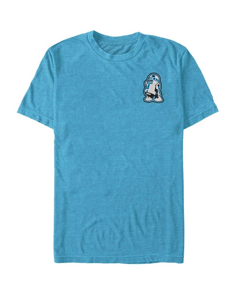 Star Wars Men's Small R2D2 Patch Short Sleeve T-Shirt Blue $17.50 T-Shirts