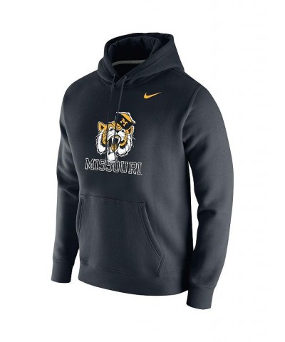 Men's Black Missouri Tigers Vintage-Like School Logo Pullover Hoodie $42.50 Sweatshirt