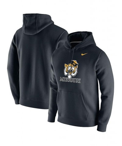 Men's Black Missouri Tigers Vintage-Like School Logo Pullover Hoodie $42.50 Sweatshirt