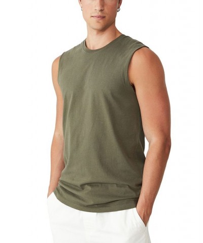 Men's Muscle Sleeveless Tank Top Green $13.80 T-Shirts