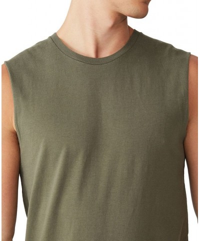 Men's Muscle Sleeveless Tank Top Green $13.80 T-Shirts