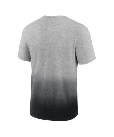 Men's Branded Heathered Gray, Black New Orleans Saints Team Ombre T-shirt $20.66 T-Shirts