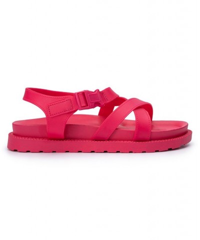 Women's Tessa Buckle Sandals Pink $33.00 Shoes