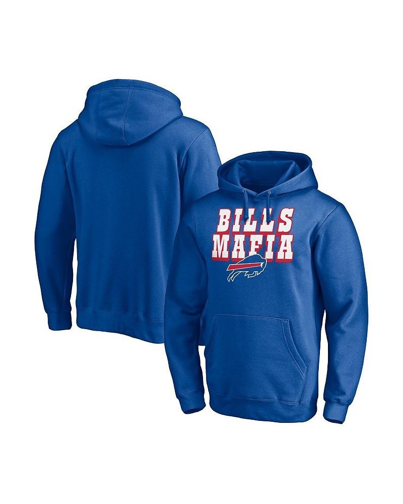 Men's Branded Royal Buffalo Bills Hometown Collection Sweep Fitted Pullover Hoodie $35.74 Sweatshirt