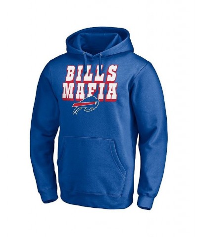 Men's Branded Royal Buffalo Bills Hometown Collection Sweep Fitted Pullover Hoodie $35.74 Sweatshirt