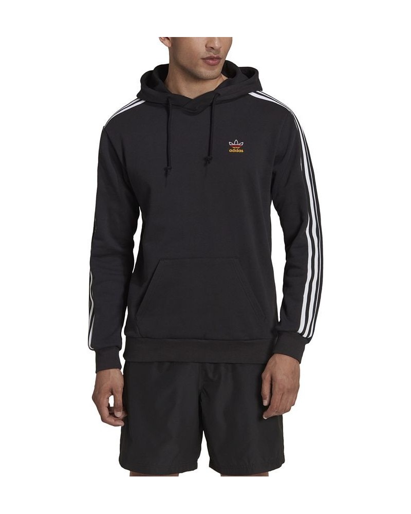 Men's Germany 3-Stripe Terry Hoodie Black $33.75 Sweatshirt