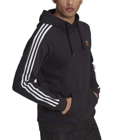 Men's Germany 3-Stripe Terry Hoodie Black $33.75 Sweatshirt