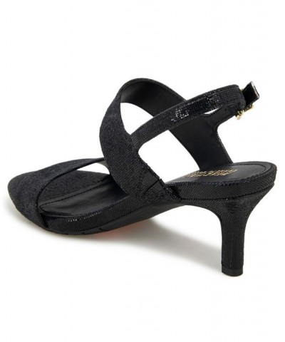 Women's Dee Two Band Dress Sandal Black $42.57 Shoes