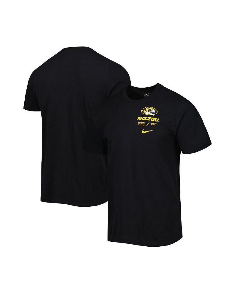 Men's Black Missouri Tigers Team Practice Performance T-shirt $18.90 T-Shirts