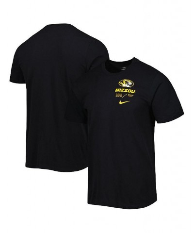 Men's Black Missouri Tigers Team Practice Performance T-shirt $18.90 T-Shirts