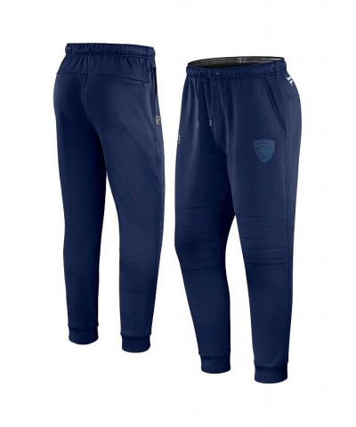 Men's Branded Navy Florida Panthers Authentic Pro Travel and Training Sweatpants $39.36 Pants