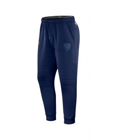 Men's Branded Navy Florida Panthers Authentic Pro Travel and Training Sweatpants $39.36 Pants