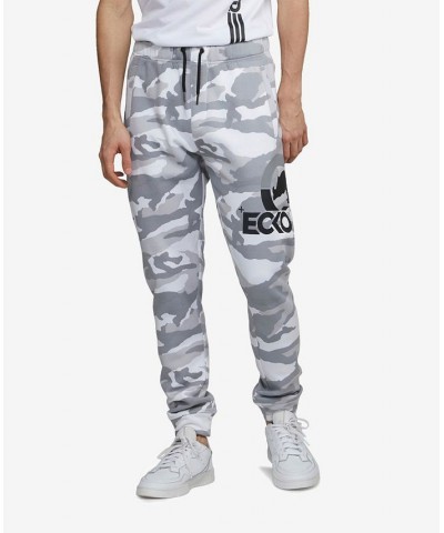 Men's Big and Tall Four Square Camo Fleece Joggers Multi $33.06 Pants