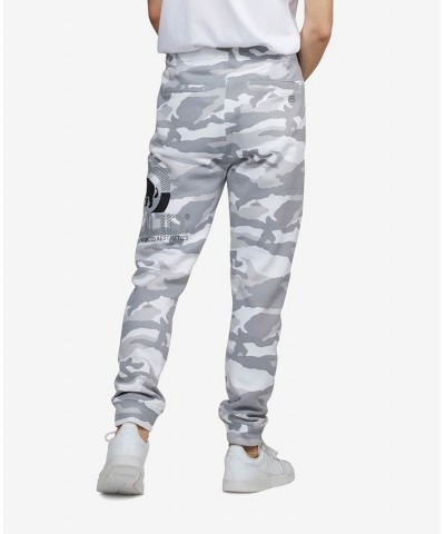 Men's Big and Tall Four Square Camo Fleece Joggers Multi $33.06 Pants