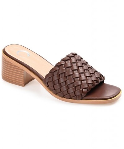 Women's Fylicia Woven Sandals Tan/Beige $34.85 Shoes