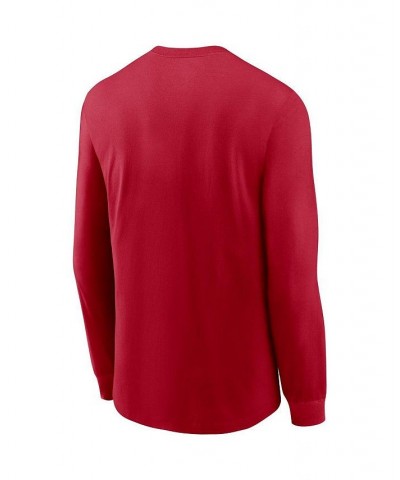 Men's Red Atlanta Falcons Legend Icon Performance Long Sleeve T-shirt $26.99 T-Shirts