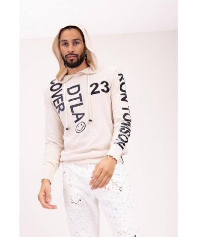 Men's Modern Downtown Los Angeles Hoodie Tan/Beige $65.25 Sweatshirt