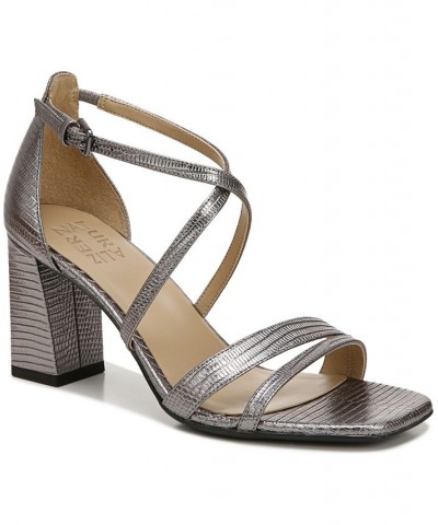 Tiff Ankle Strap Sandals Silver $67.50 Shoes