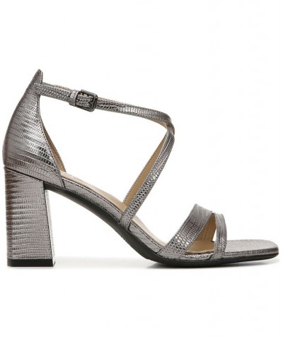 Tiff Ankle Strap Sandals Silver $67.50 Shoes