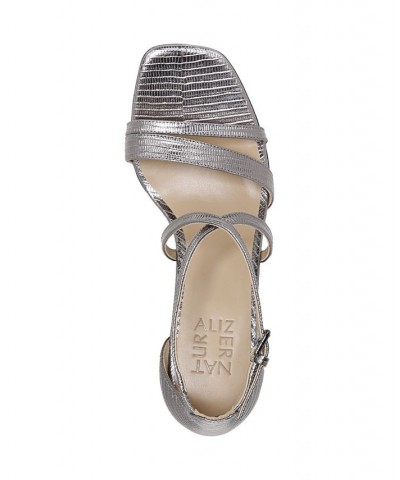 Tiff Ankle Strap Sandals Silver $67.50 Shoes