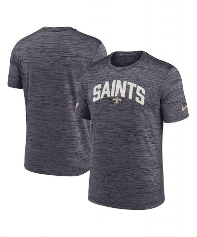 Men's Black New Orleans Saints Velocity Athletic Stack Performance T-shirt $16.40 T-Shirts