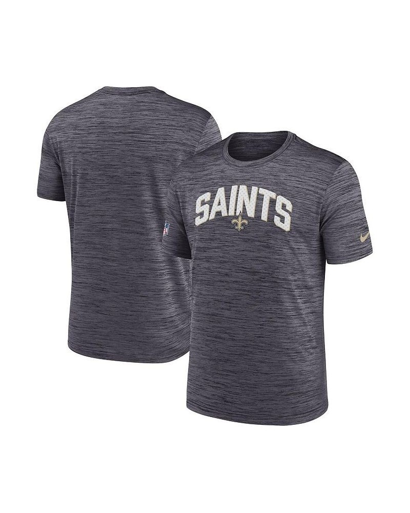 Men's Black New Orleans Saints Velocity Athletic Stack Performance T-shirt $16.40 T-Shirts