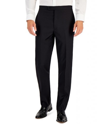 Men's Classic-Fit UltraFlex Stretch Black Solid Tuxedo Pants Black $38.20 Pants