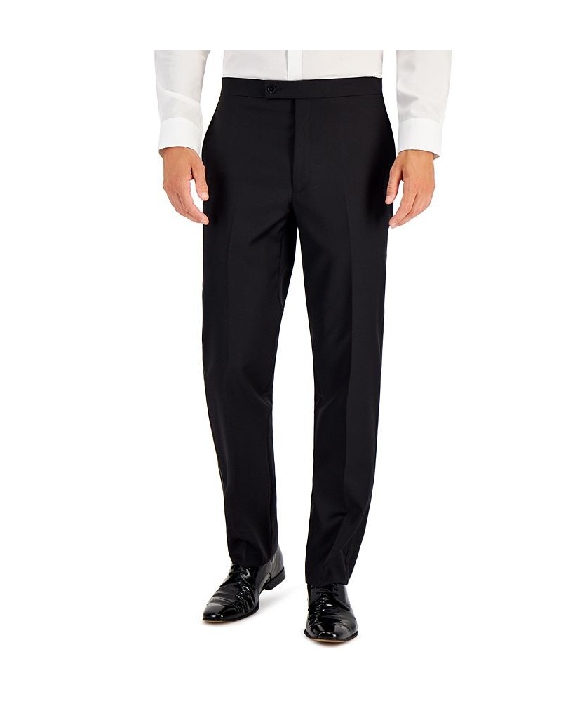 Men's Classic-Fit UltraFlex Stretch Black Solid Tuxedo Pants Black $38.20 Pants