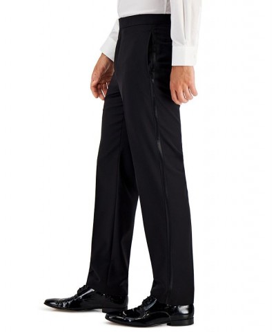 Men's Classic-Fit UltraFlex Stretch Black Solid Tuxedo Pants Black $38.20 Pants