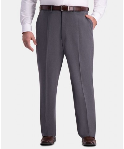 J.M. Big & Tall Classic-Fit Stretch Flat-Front Dress Pants Med Grey $23.10 Pants