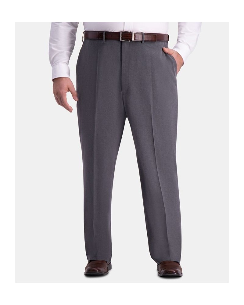 J.M. Big & Tall Classic-Fit Stretch Flat-Front Dress Pants Med Grey $23.10 Pants