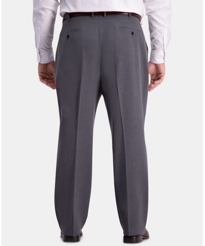 J.M. Big & Tall Classic-Fit Stretch Flat-Front Dress Pants Med Grey $23.10 Pants