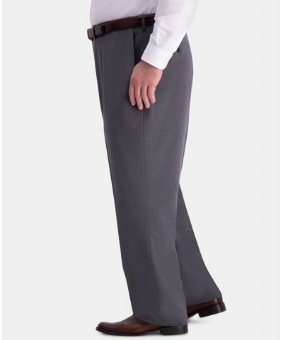 J.M. Big & Tall Classic-Fit Stretch Flat-Front Dress Pants Med Grey $23.10 Pants