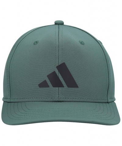 Men's Green 3-Bar Aeroready Snapback Hat $20.00 Hats