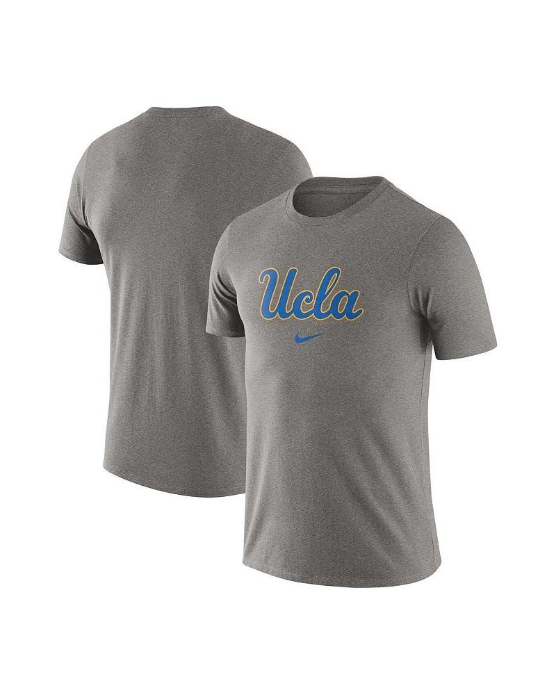 Men's Heathered Gray UCLA Bruins Essential Logo T-shirt $20.79 T-Shirts