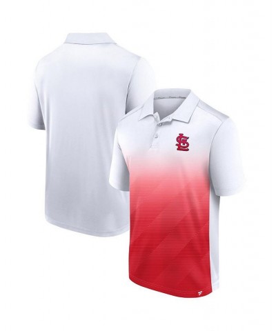 Men's White, Red St. Louis Cardinals Iconic Parameter Sublimated Polo Shirt $26.65 Polo Shirts