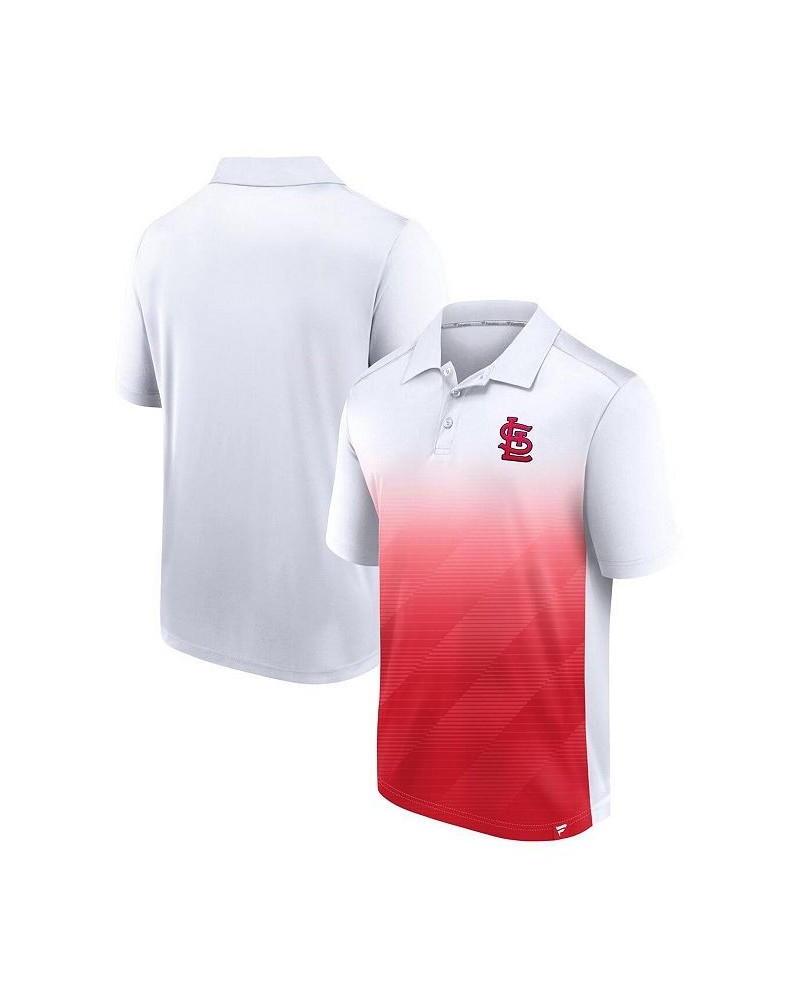 Men's White, Red St. Louis Cardinals Iconic Parameter Sublimated Polo Shirt $26.65 Polo Shirts