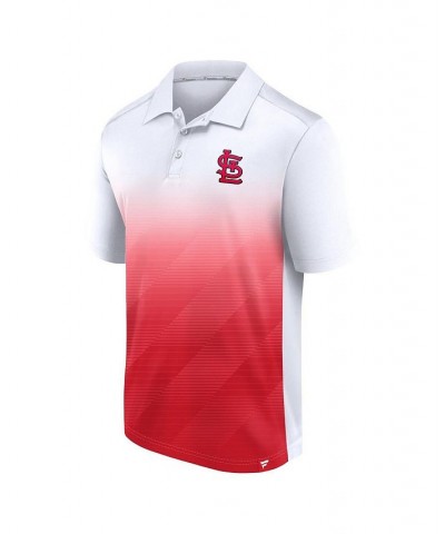 Men's White, Red St. Louis Cardinals Iconic Parameter Sublimated Polo Shirt $26.65 Polo Shirts