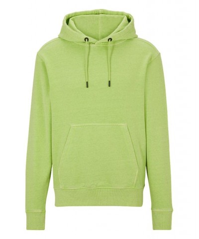 BOSS Men's Cotton-Blend Relaxed-Fit Embroidered Logo Hoodie Green $80.84 Sweatshirt